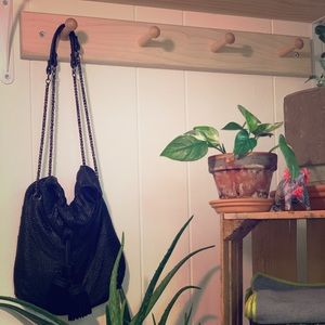 Abbacino Black Mesh Metal Cocktail Purse